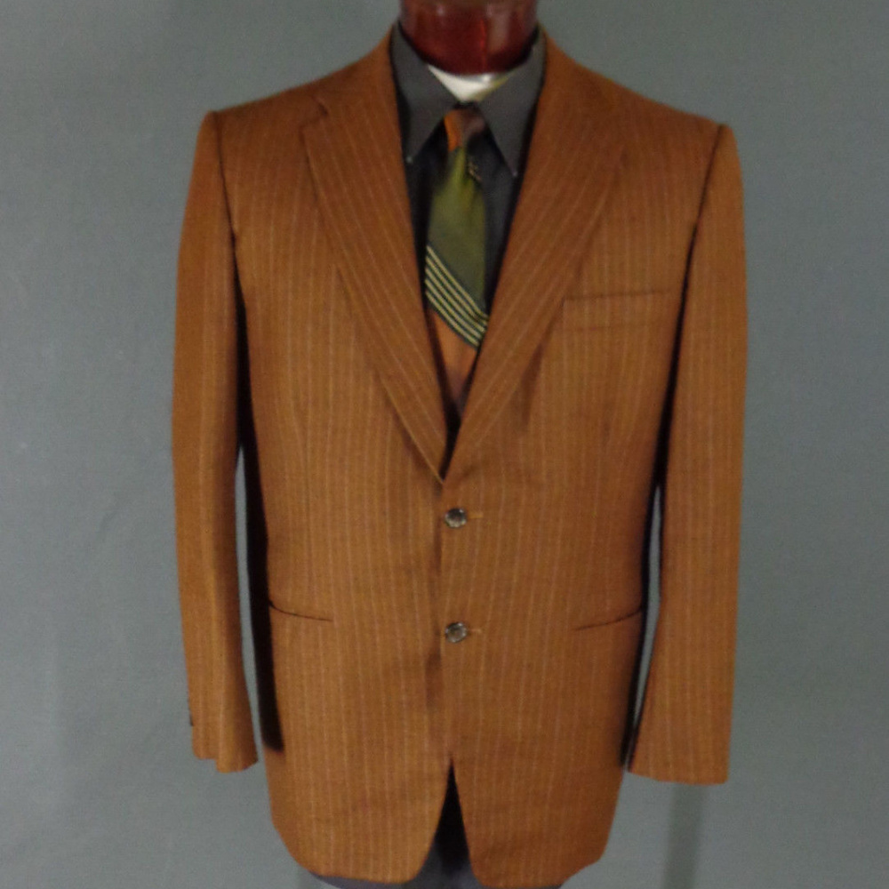 Vintage Roberts Tailoring Brown Wool Blazer 44